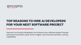 Top Reasons to Hire AI Developers for Your Next Software Project, hiring AI developers, AI Developers, AI Experts, AI expert