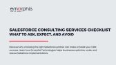 Salesforce Consulting Services Checklist, Salesforce consulting services, Salesforce partner checklist, choosing Salesforce consultant, Salesforce implementation guide, Salesforce optimization, CRM strategy, Salesforce customization, Salesforce support services, Salesforce migration, Salesforce integration, Salesforce partner evaluation, Salesforce consulting checklist, Salesforce best practices, Salesforce adoption strategy, certified Salesforce consultants, Salesforce success tips, Salesforce project planning, Salesforce service cloud, Salesforce sales cloud, Salesforce consulting partner