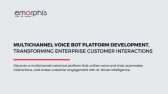Multichannel Voice Bot Platform Development, Multichannel Voice Bot Platform